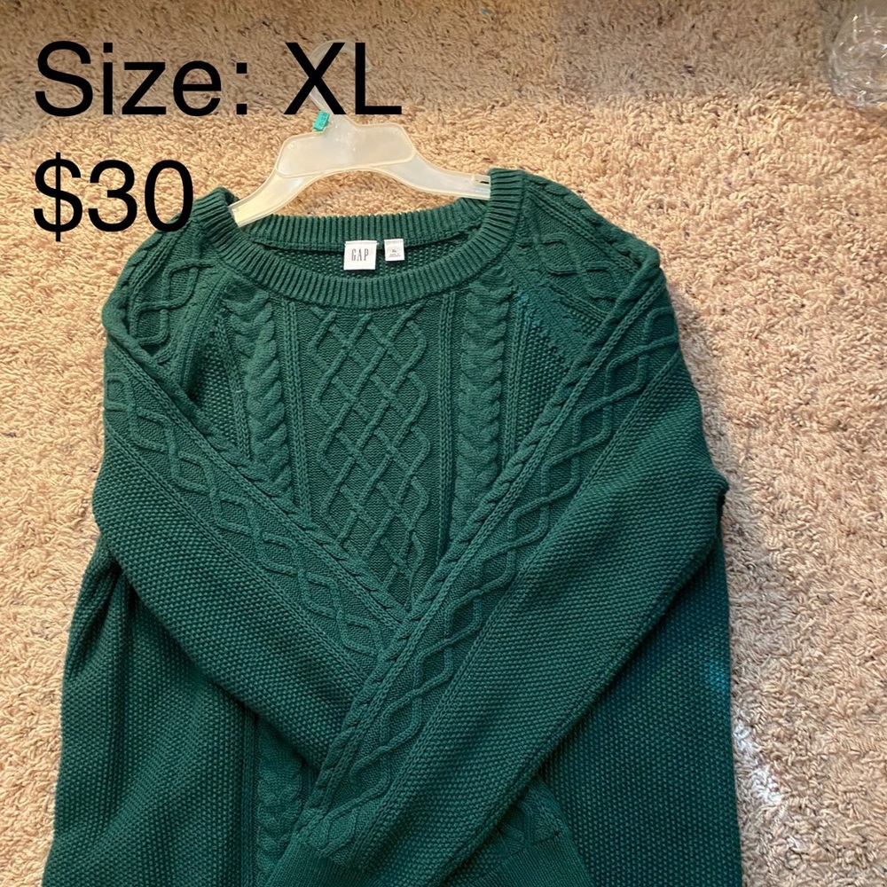 Green Knitted Sweater